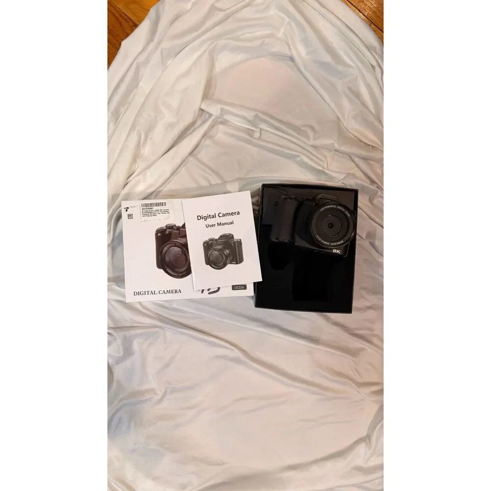 Digital Camera DC226 8K Ultra HD Vlogging Camera with Lens Black New Sealed